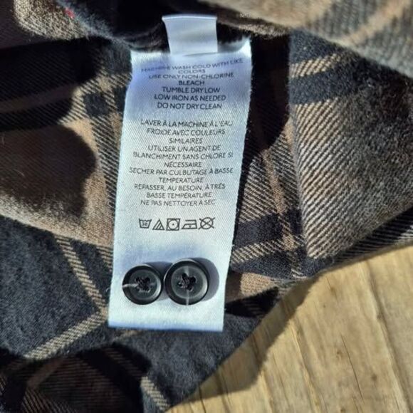 BDG Men's Long Sleeve Button-Up Flannel - XS-TP - Picture 7 of 7